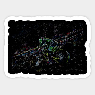 mtb downhill Sticker